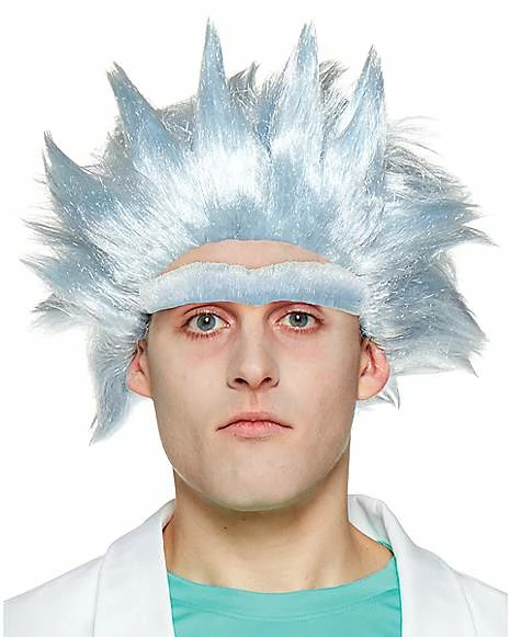 Cheap 🌟 Rick Wig and Unibrow - Rick and Morty 🎁