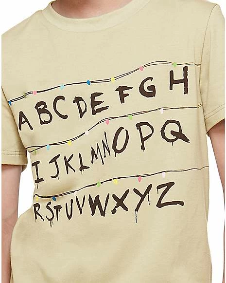 Brand new 🛒 Kids Stranger Things Alphabet Wall T 👚 Shirt - Stranger Things 🥰 4 Brand new 🛒 Kids Stranger Things Alphabet Wall T 👚 Shirt - Stranger Things 🥰 - Image 4