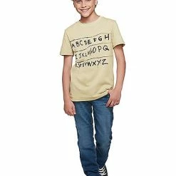 Brand new 🛒 Kids Stranger Things Alphabet Wall T 👚 Shirt - Stranger Things 🥰 10 Brand new 🛒 Kids Stranger Things Alphabet Wall T 👚 Shirt - Stranger Things 🥰 -Spencer's Shop 01381797 e
