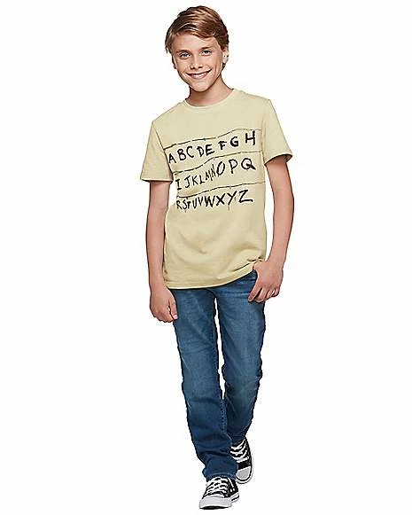 Brand new 🛒 Kids Stranger Things Alphabet Wall T 👚 Shirt - Stranger Things 🥰 5 Brand new 🛒 Kids Stranger Things Alphabet Wall T 👚 Shirt - Stranger Things 🥰 - Image 5