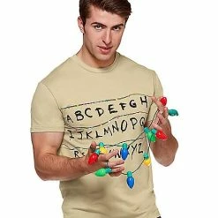 Top 10 😉 Adult Alphabet Wall T 👚 Shirt - Stranger Things 🧨