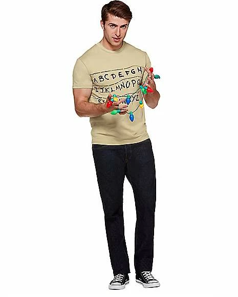 Top 10 ๐ Adult Alphabet Wall T ๐ Shirt - Stranger Things ๐งจ 6 Top 10 ๐ Adult Alphabet Wall T ๐ Shirt - Stranger Things ๐งจ - Image 5