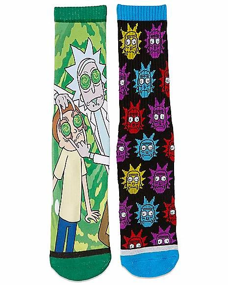 Outlet 🎁 Portal Eyes Rick and Morty Crew 🧦 Socks - 2 Pack 🌟 3 Outlet 🎁 Portal Eyes Rick and Morty Crew 🧦 Socks - 2 Pack 🌟