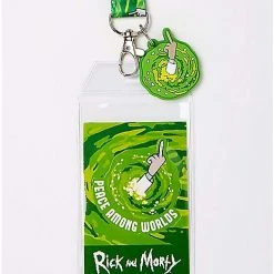 Discount 🔔 Peace Among Worlds Lanyard - Rick and Morty 😍