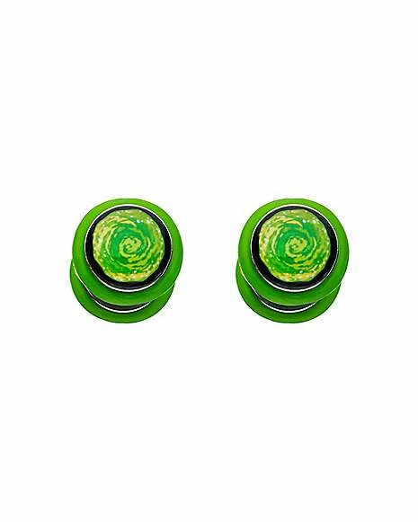 Deals ๐ Portal Fake Plugs 18 Gauge - Rick and Morty โ