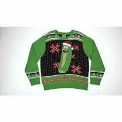 Best Pirce ✨ Light-Up Pickle Rick Ugly Sweater - Rick and Morty ✨ 15 Best Pirce ✨ Light-Up Pickle Rick Ugly Sweater - Rick and Morty ✨ -Spencer's Shop 03375888 AVS