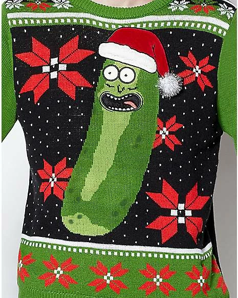 Best Pirce ✨ Light-Up Pickle Rick Ugly Sweater - Rick and Morty ✨ 4 Best Pirce ✨ Light-Up Pickle Rick Ugly Sweater - Rick and Morty ✨ - Image 2