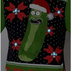 Best Pirce ✨ Light-Up Pickle Rick Ugly Sweater - Rick and Morty ✨ 11 Best Pirce ✨ Light-Up Pickle Rick Ugly Sweater - Rick and Morty ✨ -Spencer's Shop 03375888 c