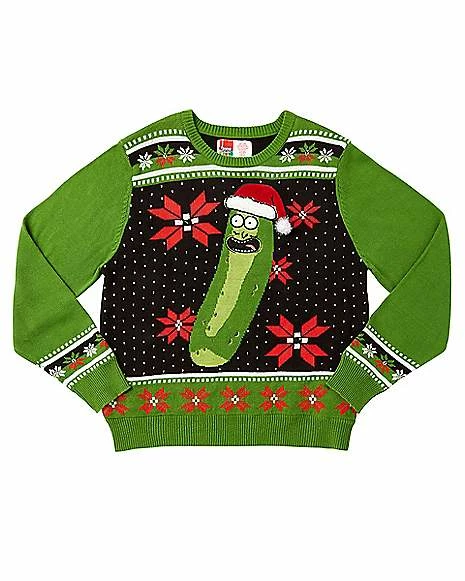 Best Pirce ✨ Light-Up Pickle Rick Ugly Sweater - Rick and Morty ✨ 7 Best Pirce ✨ Light-Up Pickle Rick Ugly Sweater - Rick and Morty ✨ - Image 5