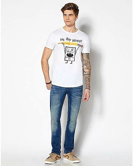 Best Pirce 🥰 Me Hoy Minoy SpongeBob T 👚 Shirt - Nickelodeon 🔔 - Image 3