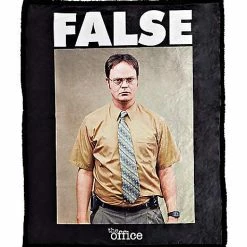 Outlet 👏 FALSE Dwight Fleece Blanket - The Office 😍