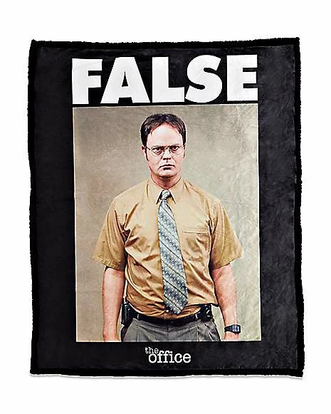 Outlet π FALSE Dwight Fleece Blanket - The Office π