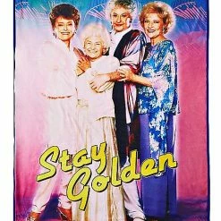 Buy ⭐ Stay Golden Sherpa Fleece Blanket - The Golden 👧 Girls 🌟