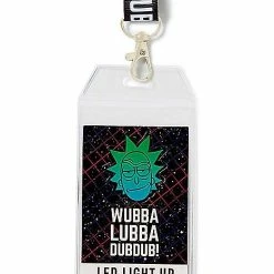 Cheapest 🔔 LED Light-Up Wubba Lubba Dub Dub Lanyard - Rick and Morty 🔔