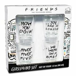 Buy 🧨 Friends Shot Glasses 4 Pack - 1.5 oz. 🤩 20 Buy 🧨 Friends Shot Glasses 4 Pack - 1.5 oz. 🤩 -Spencer's Shop 03500667 j