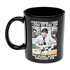 Wholesale ❤️ Stupid Boring Amazing Job Jim Coffee Mug 20 oz. - The Office 🤩