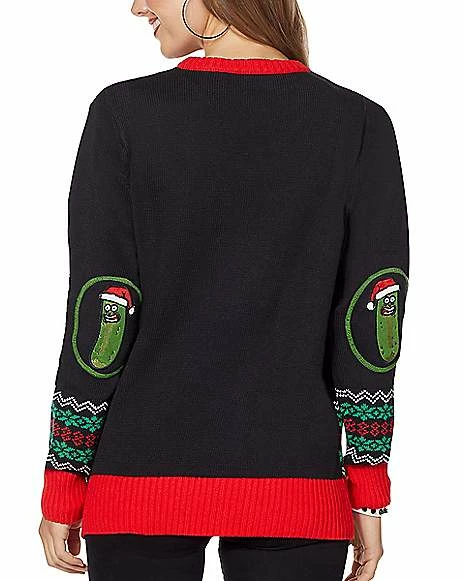 Buy โ๏ธ Light-Up Happy Human Holiday Ugly ๐ Christmas Sweater - Rick and Morty ๐งจ - Image 6