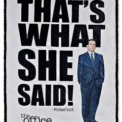 Wholesale 🔔 That's What She Said Michael Scott Sherpa Fleece Blanket - The Office 🧨