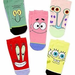 Best Sale ❤️ SpongeBob SquarePants Character 🧦 Socks - 5 Pair ❤️