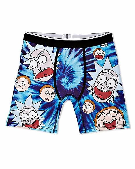 Budget ๐ Rick and Morty Tie Dye Boxers Briefs โจ 3 Budget ๐ Rick and Morty Tie Dye Boxers Briefs โจ
