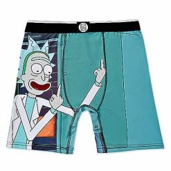 Brand new 👏 Rick and Morty Middle Finger Boxer Briefs 💯 -Spencer's Shop 03601291 b