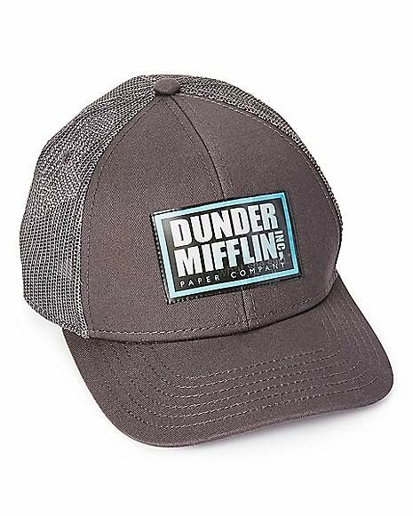 Wholesale 💯 Dunder Mifflin Lenticular Patch Trucker Hat - The Office 😀 3 Wholesale 💯 Dunder Mifflin Lenticular Patch Trucker Hat - The Office 😀