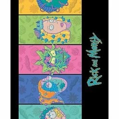 New 🥰 Rick and Morty Character Faces Poster 🎉