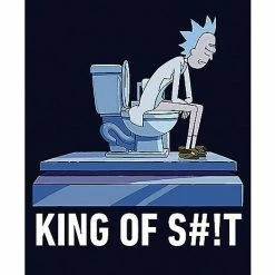 Best Pirce 👍 Rick and Morty King of Shit Poster ✨