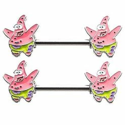 Deals ๐ Patrick Star Nipple Shields - 14 Gauge - SpongeBob SquarePants ๐ฅฐ