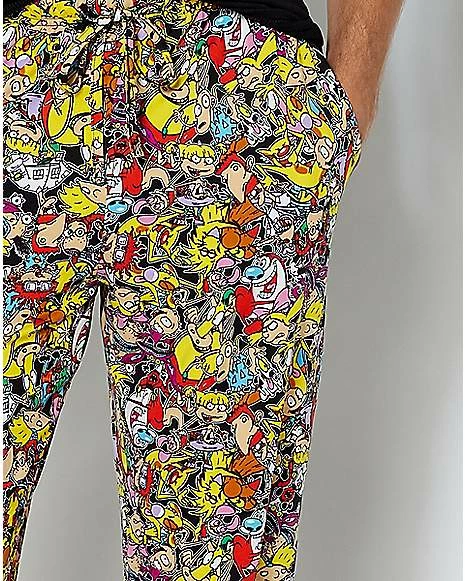 Cheap โญ Nick Rewind All Over Print Lounge Pants - Nickelodeon ๐คฉ 4 Cheap โญ Nick Rewind All Over Print Lounge Pants - Nickelodeon ๐คฉ - Image 2