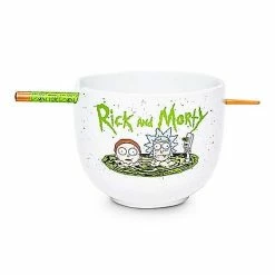 Outlet โค๏ธ Rick and Morty Bowl with Chopsticks - 20 oz. ๐