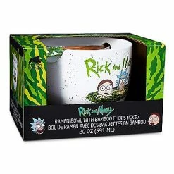 Outlet ❤️ Rick and Morty Bowl with Chopsticks - 20 oz. 🎉 -Spencer's Shop 03736444 g