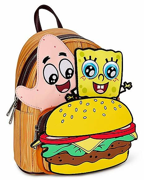 Discount ✔️ Loungefly Spongebob and Patrick Cute Mini 🎒 Backpack 😀 - Image 2