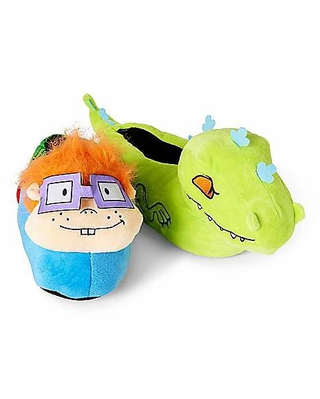 Flash Sale 🥰 Reptar and Chuckie Slippers - Rugrats 👍 3 Flash Sale 🥰 Reptar and Chuckie Slippers - Rugrats 👍