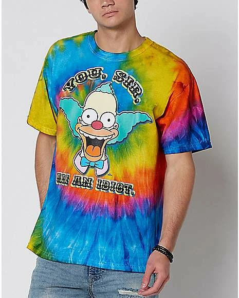 Promo ๐ Tie Dye Krusty the Clown T ๐ Shirt - The Simpsons ๐คฉ 3 Promo ๐ Tie Dye Krusty the Clown T ๐ Shirt - The Simpsons ๐คฉ