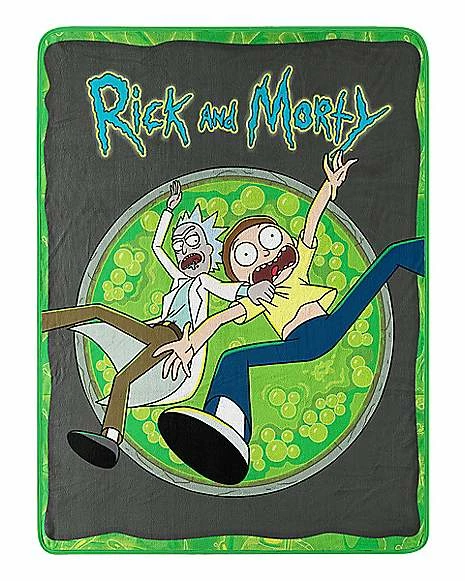 Cheapest ๐ Space Zoom Rick and Morty Fleece Blanket ๐