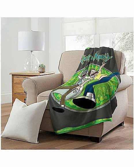 Cheapest ๐ Space Zoom Rick and Morty Fleece Blanket ๐ - Image 2