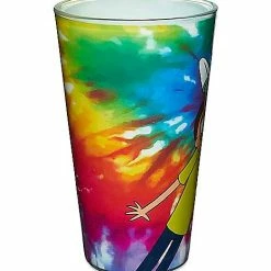 Outlet 🌟 Tie Dye Rick and Morty Pint Glass - 16 oz. 👍 -Spencer's Shop 03762424 c