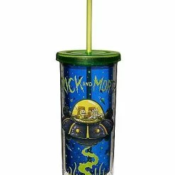Buy 🤩 Spaceship Rick and Morty Cup with Straw - 29 oz. 🧨