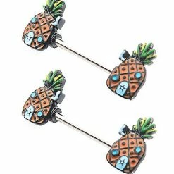 Flash Sale ✨ Pineapple Nipple Barbells 14 Gauge - SpongeBob SquarePants 😍 -Spencer's Shop 03771573 c