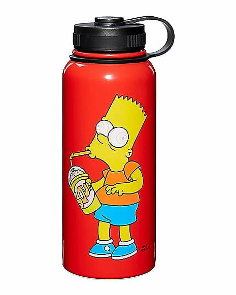 Outlet ๐ Bart Simpson Squishee Water Bottle 32 oz. - The Simpsons ๐ฅ