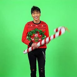 Cheapest 🎉 Light-Up Jerry Wreath Ugly ❄ Christmas Sweater - Rick and Morty 😉 -Spencer's Shop 03788023 AVS