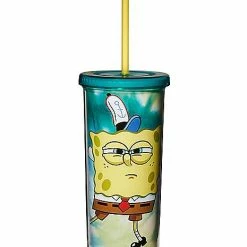 Outlet β€οΈ SpongeBob Be Weird Cup with Straw 20 oz. - SpongeBob SquarePants π₯