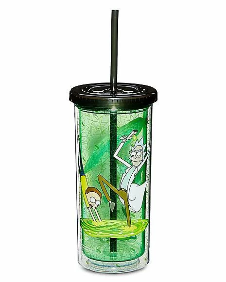 Deals ๐ Rick and Morty Portal Cup with Straw - 20 oz. ๐งจ