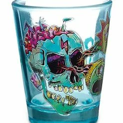 Hot Sale ✔️ Skull Rick and Morty Shot Glass - 1.5 oz. 🛒