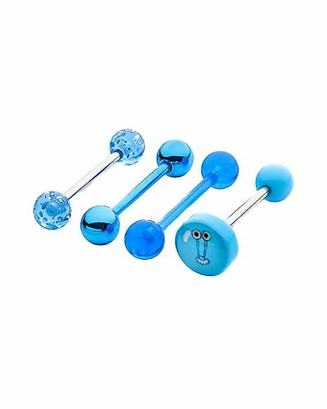 Brand new π Multi-Pack Gary SpongeBob SquarePants Barbells 4 Pack - 14 Gauge π - Image 2