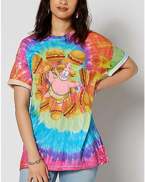 Wholesale ๐ Tie Dye Patrick Krabby Patties T ๐ Shirt - SpongeBob SquarePants โจ 3 Wholesale ๐ Tie Dye Patrick Krabby Patties T ๐ Shirt - SpongeBob SquarePants โจ