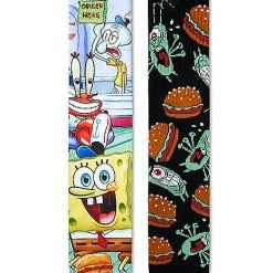 Best Pirce 🧨 Krusty Krab Crew 🧦 Socks 2 Pair - SpongeBob SquarePants 😀