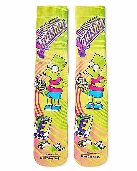 New ๐ฅฐ Bart Simpson Crew ๐งฆ Socks 2 Pair - The Simpsons ๐ 4 New ๐ฅฐ Bart Simpson Crew ๐งฆ Socks 2 Pair - The Simpsons ๐ - Image 2