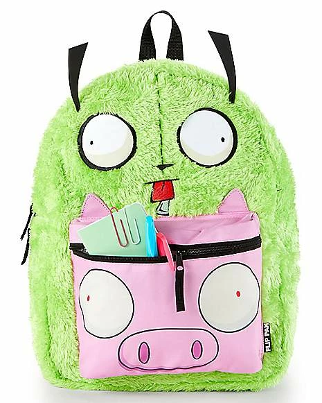 Wholesale ✨ Gir Pig Reversible 🎒 Backpack - Invader Zim 🔥 6 Wholesale ✨ Gir Pig Reversible 🎒 Backpack - Invader Zim 🔥 - Image 5